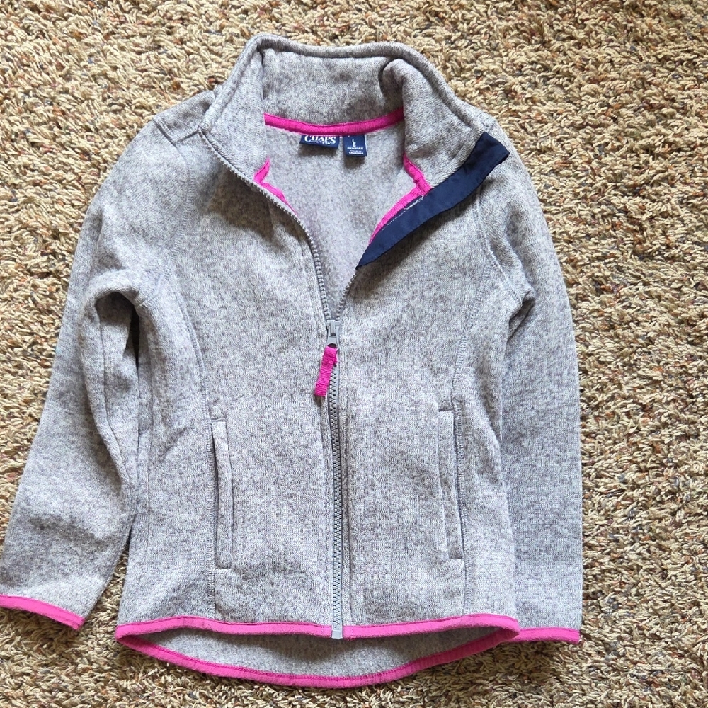 Chaps Gray and Pink Kids Jacket